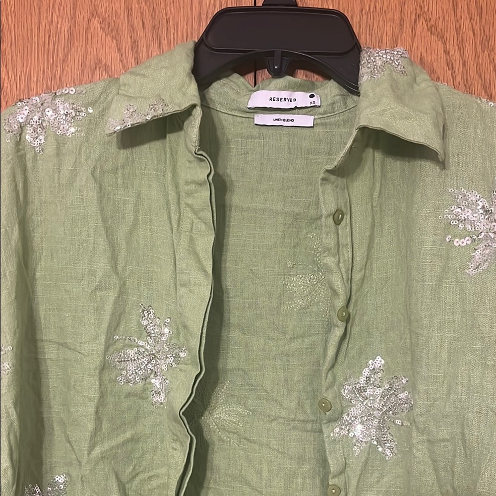 Reserved Green Floral Women's Swim Coverup Set - Picture 5 of 14